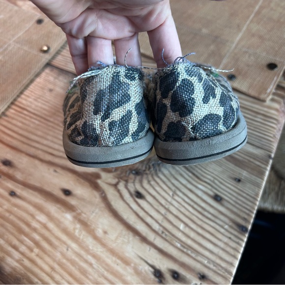 Sanuk Brown and Tan Slip-On Shoes - Picture 6 of 6